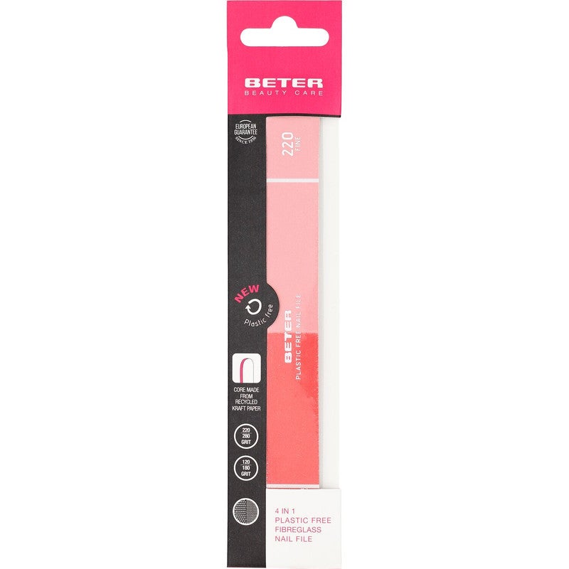 BETER Fibreglass quadruple nail file 120/180 - 220/280 grit - Image 1